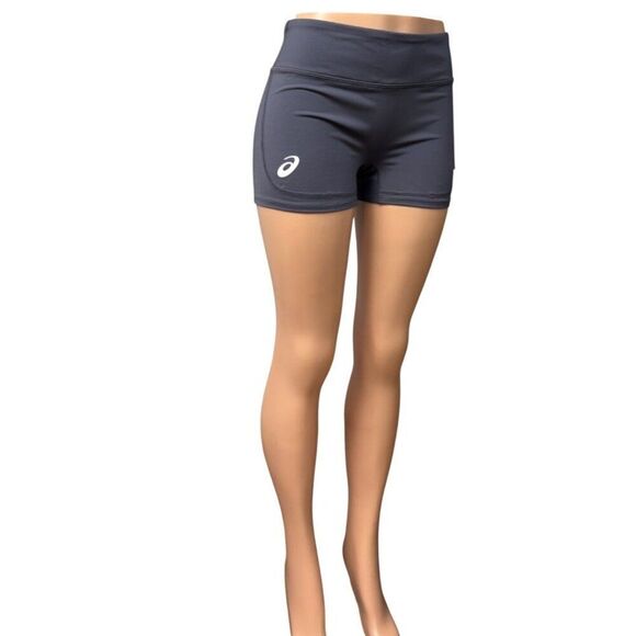 ASICS Women's 3In Volleyball Shorts, Gray, Sz. L - Picture 1 of 10